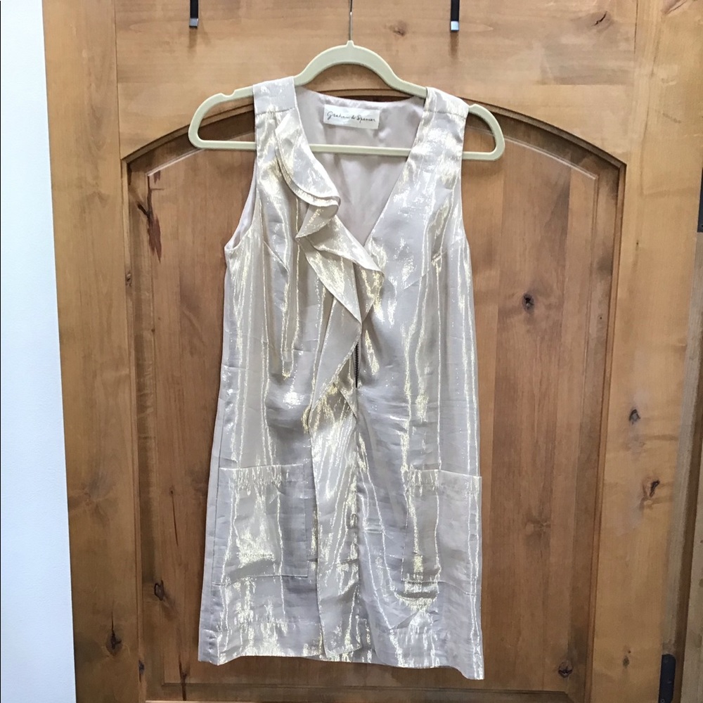 Graham & Spencer Metallic Dress XS
